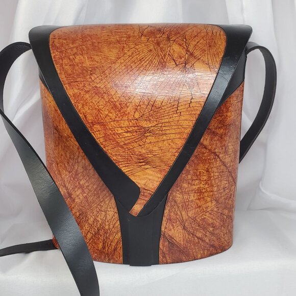 Dei Grandi Argentina Leather Crossbody Bag & Matching Wallet Set Artisan Made - Picture 9 of 14